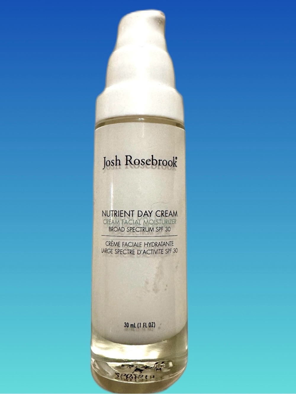 Josh Rosebrook Nutrient Day Cream SPF 30 - Facial Moisturizer 1oz